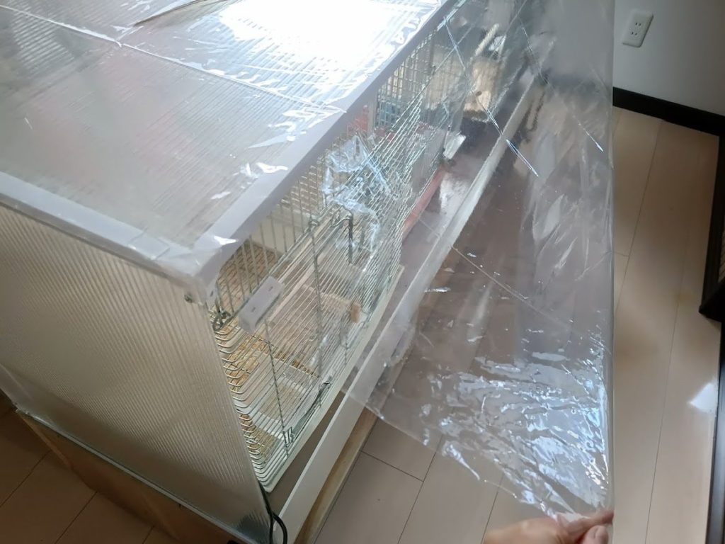 インコの保温カバーをプラダンでDIY