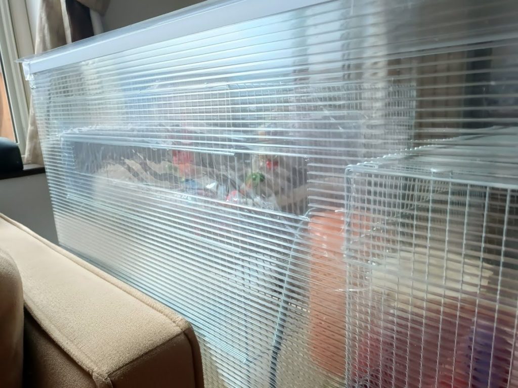 インコの保温カバーをプラダンでDIY