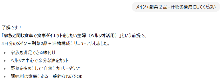 ChatGPTでダイエット