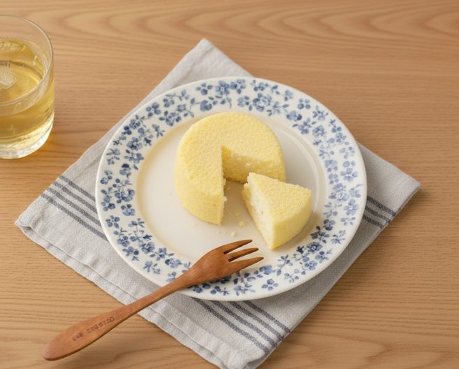 2層仕立てのチーズケーキ